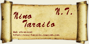 Nino Tarailo vizit kartica